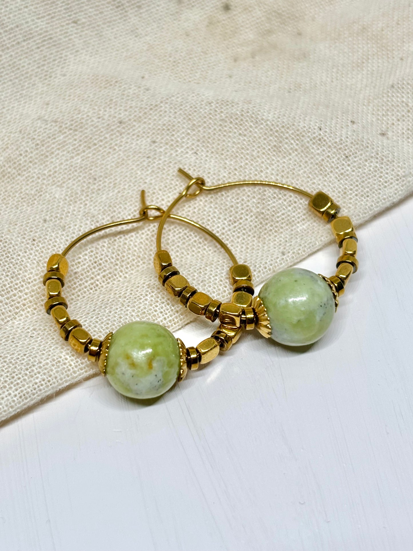 Boucles d'oreilles anneaux Esmée