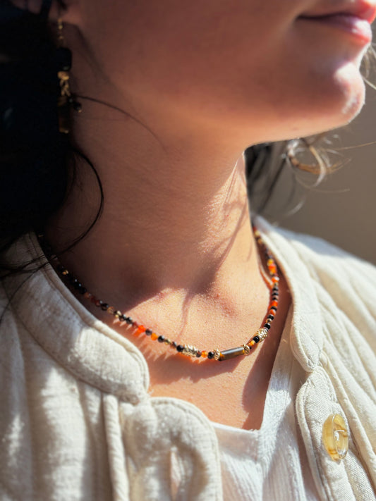 Collier Pablo porté