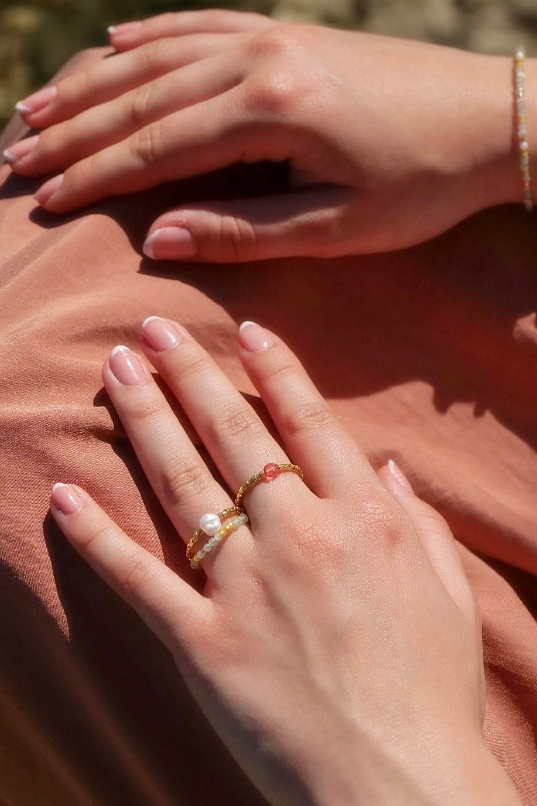 Bague Idylle, mix de pierres fines