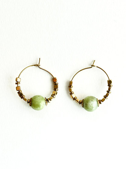 Boucles d'oreilles anneaux Esmée