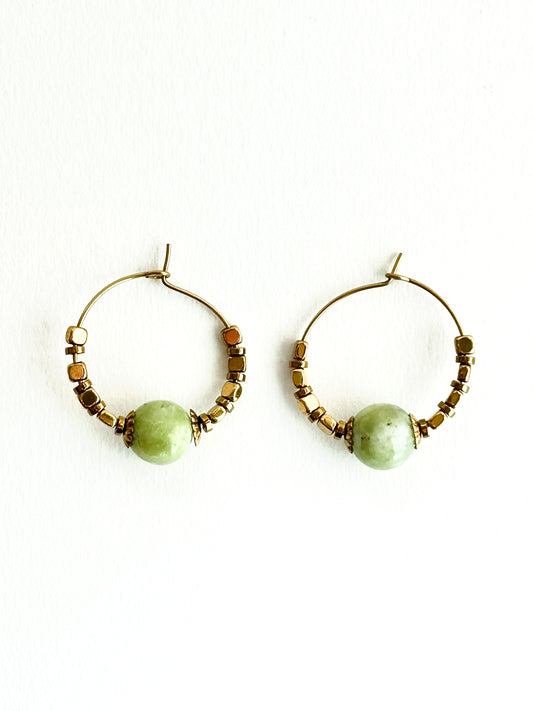 Boucles d'oreilles anneaux Esmée