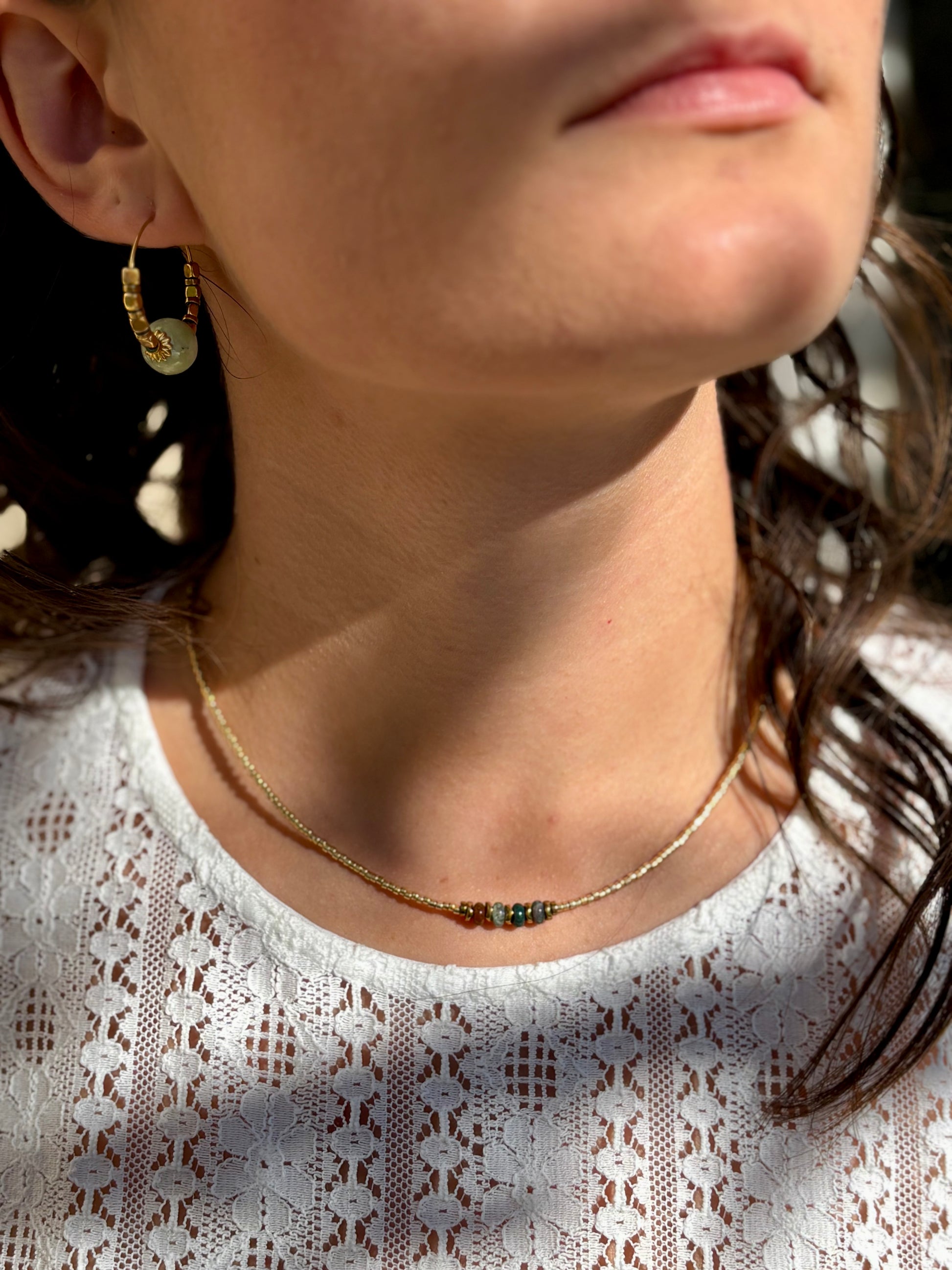 Boucles d'oreilles anneaux Esmée