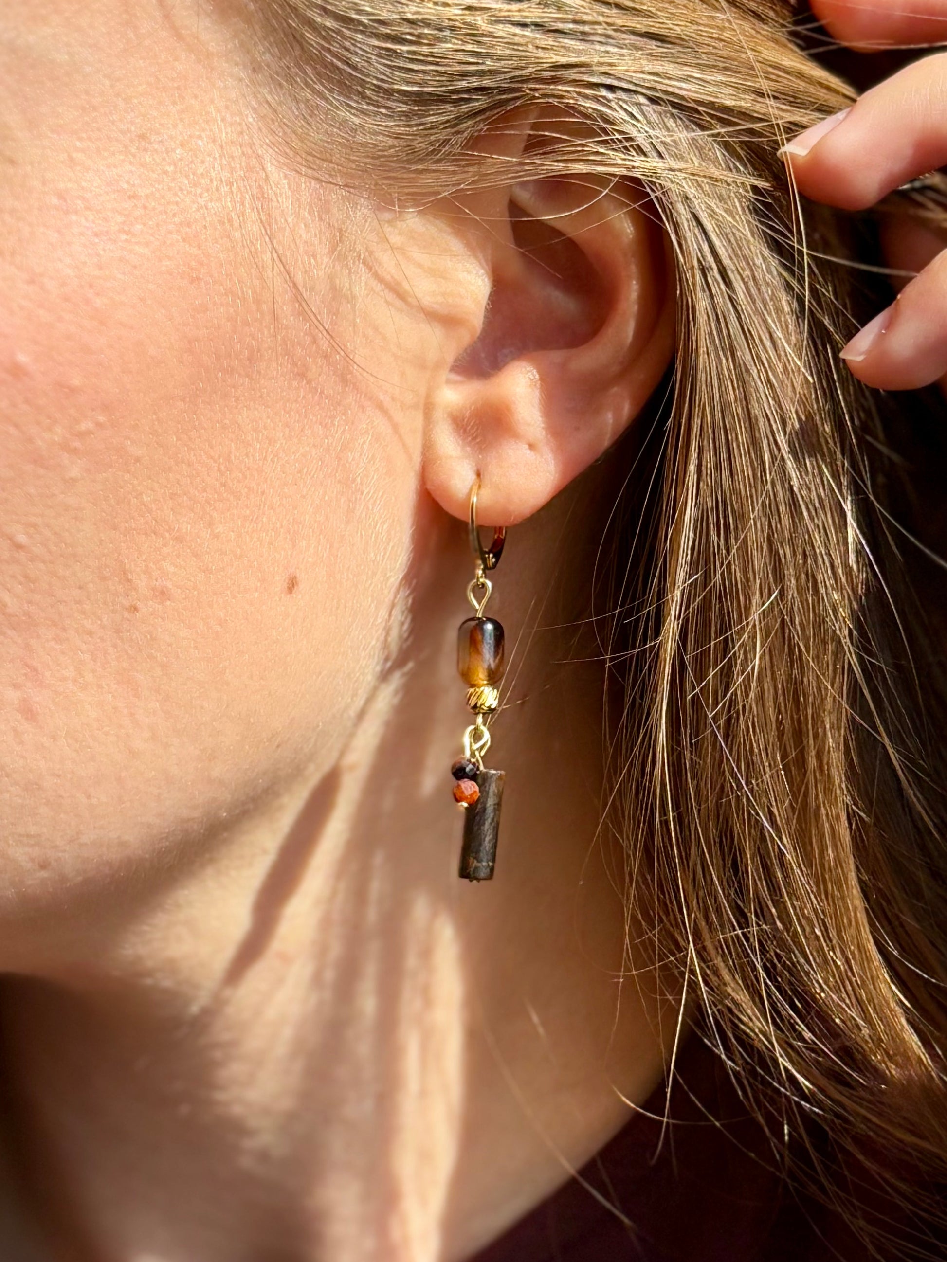 Boucles d'oreilles mini Pablo portées