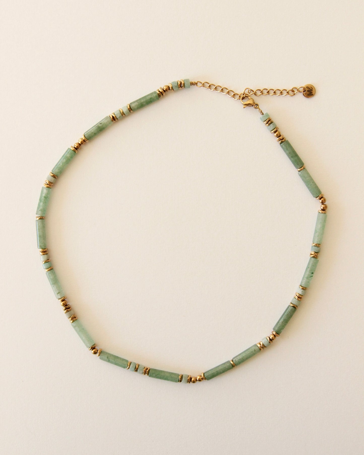 Collier Menthe à l'eau, perles naturelles 