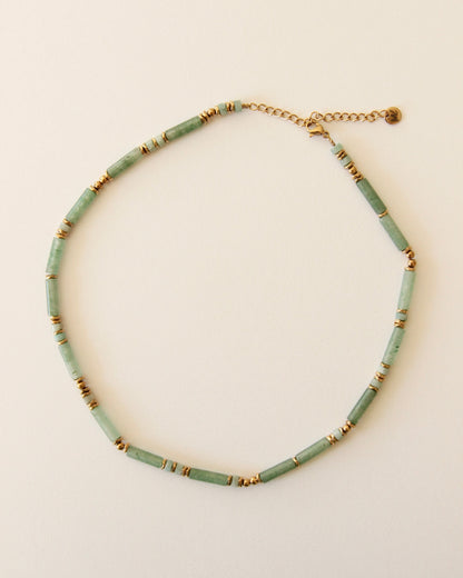 Collier Menthe à l'eau, perles naturelles 