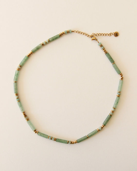 Collier Menthe à l'eau, perles naturelles 