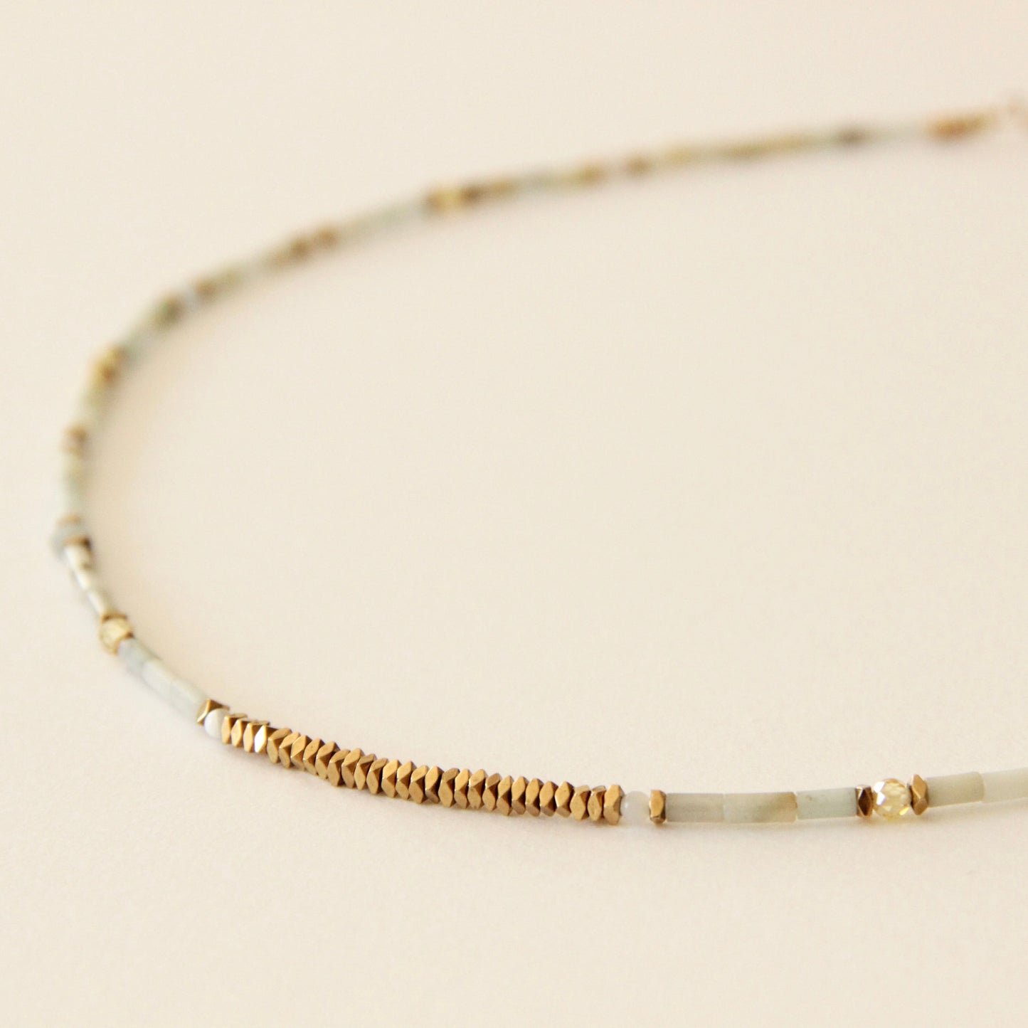 Collier Rivage, pierres d'Amazonite