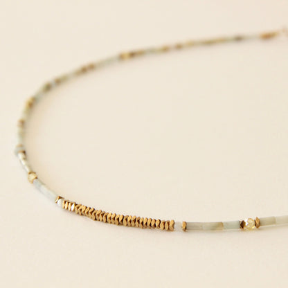 Collier Rivage, pierres d'Amazonite