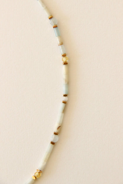 Collier Rivage, pierres d'Amazonite