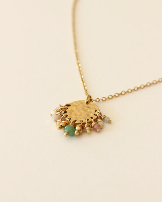 Collier Souvenirs acier inoxydable et perles naturelles