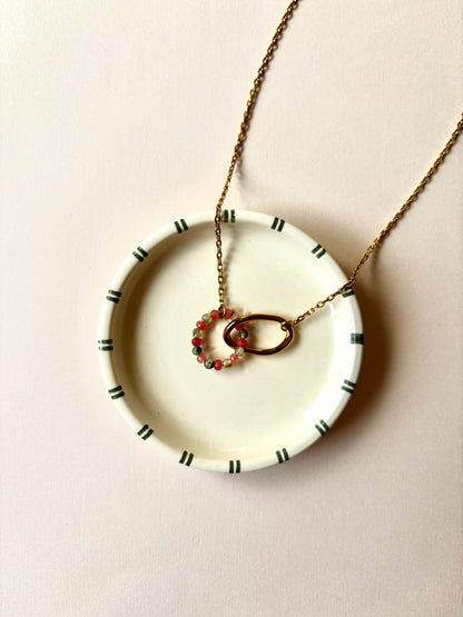 Collier double anneau