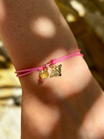 Bracelet cordon Abeille